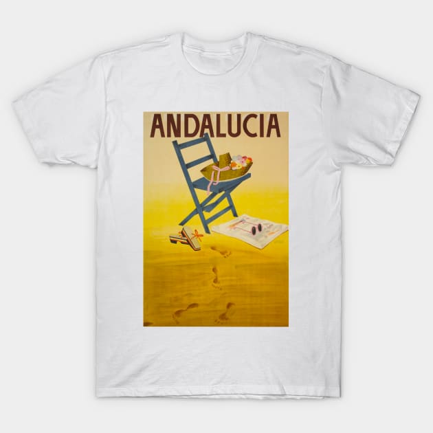 Andalucia Spain - Vintage Travel T-Shirt by Culturio